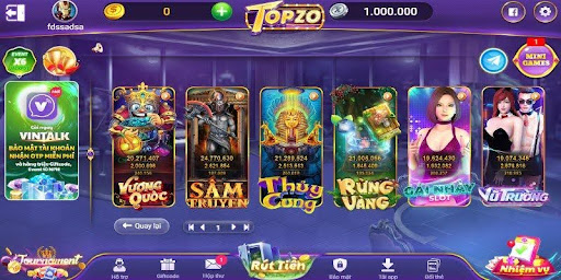 Khái quát chung về slots Topzo